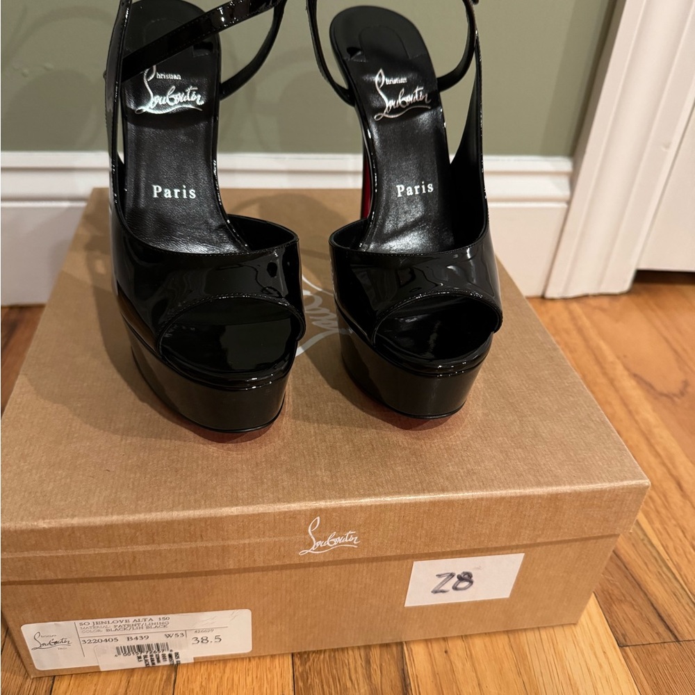Christian Louboutin Black Heels Patent Leather - Picture 2 of 4